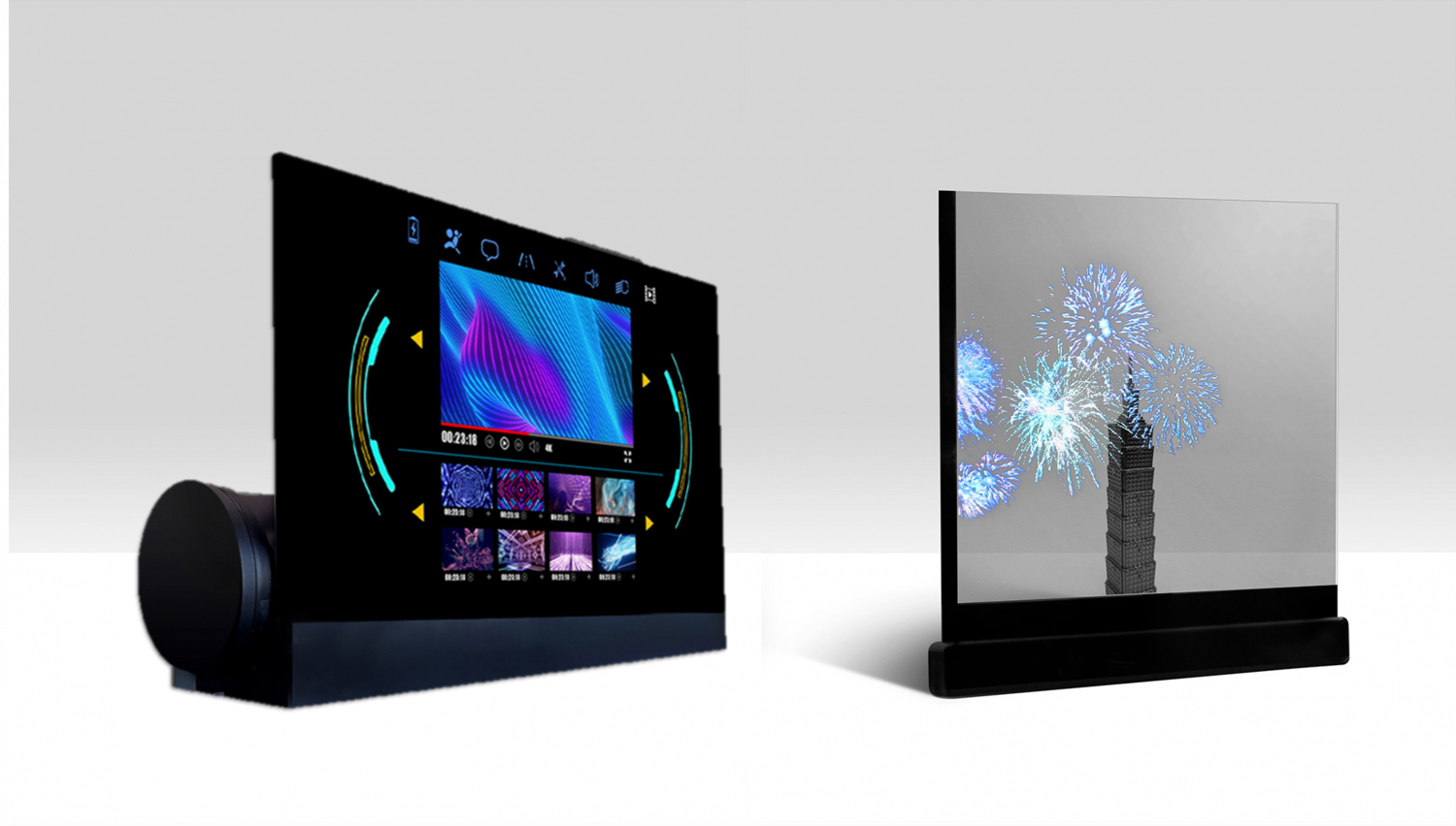 可卷式、折迭性、高透明